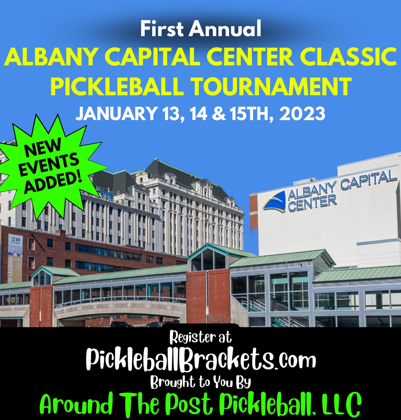 More Info for First Annual Albany Capital Center Pickleball Tournament